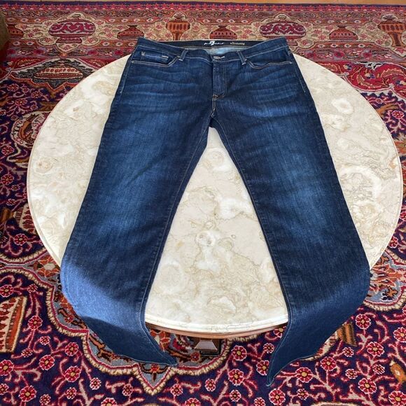 7 For All Mankind Slimmy Straight Leg Stretch Jeans - Picture 2 of 14